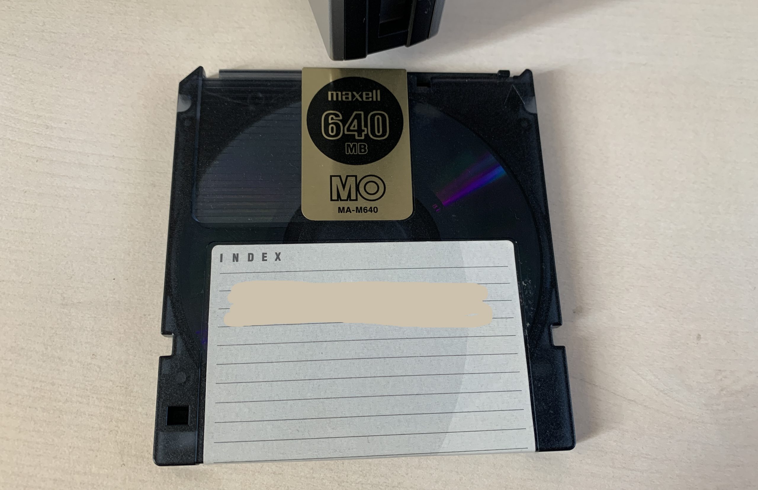 マクセル製MO(640MB)